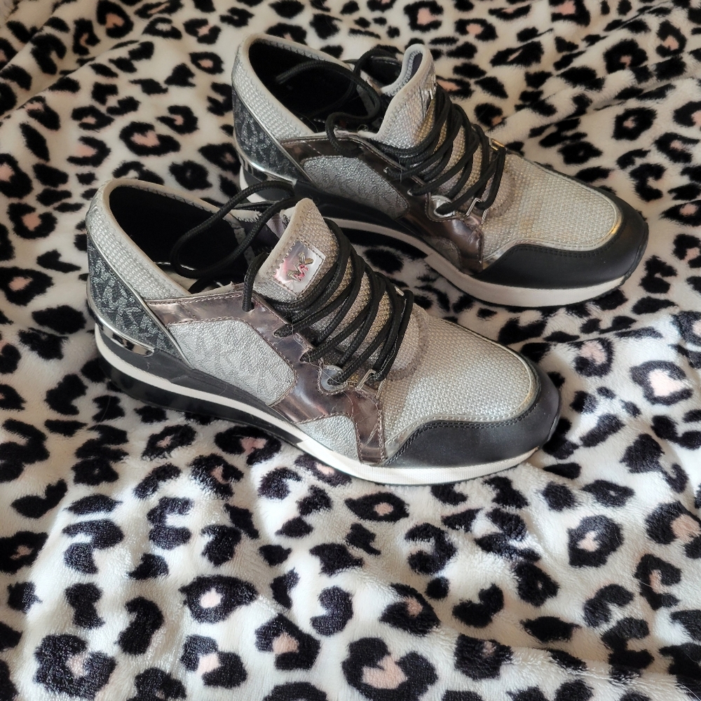 Michael Kors Black and Gray Sneakers